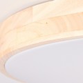 Brilliant Slimline Φωτιστικό Οροφής LED 60W CCT+DIM Σε Ανοιχτό Ξύλο Και Λευκό Χρώμα
