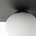 Brilliant Zon Φωτιστικό Οροφής 1φωτο Σε Μαύρο Και Λευκό Χρώμα